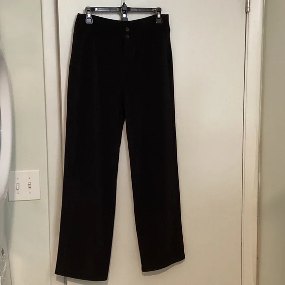 Chico’s Dress Pants, Straight Leg,size Medium, Black. Polyester/ Spandex blend. - Picture 1 of 5